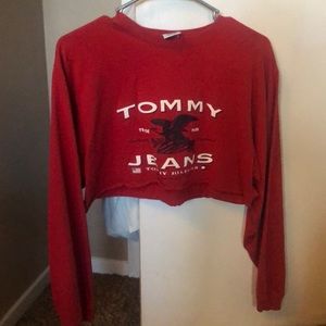 tommy hilfiger crop top